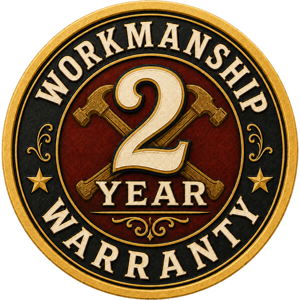 2-Year Workmanship Warranty